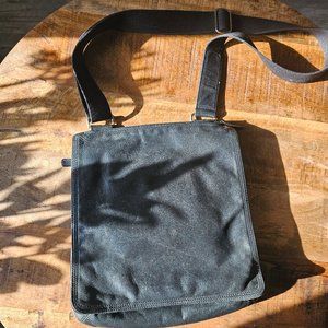 Osgoode Marley full grain black leather satchel